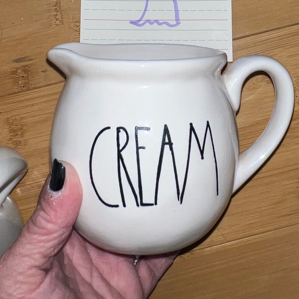 Rae Dunn M Stamped cream